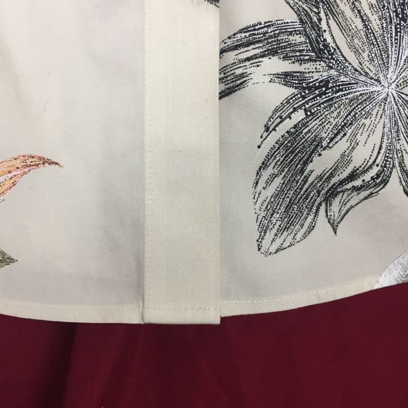 CHICO'S Women Mid Sleeve Beige Floral Button Up Collar Button Pocket Shirt 4/6 - Picture 7 of 12